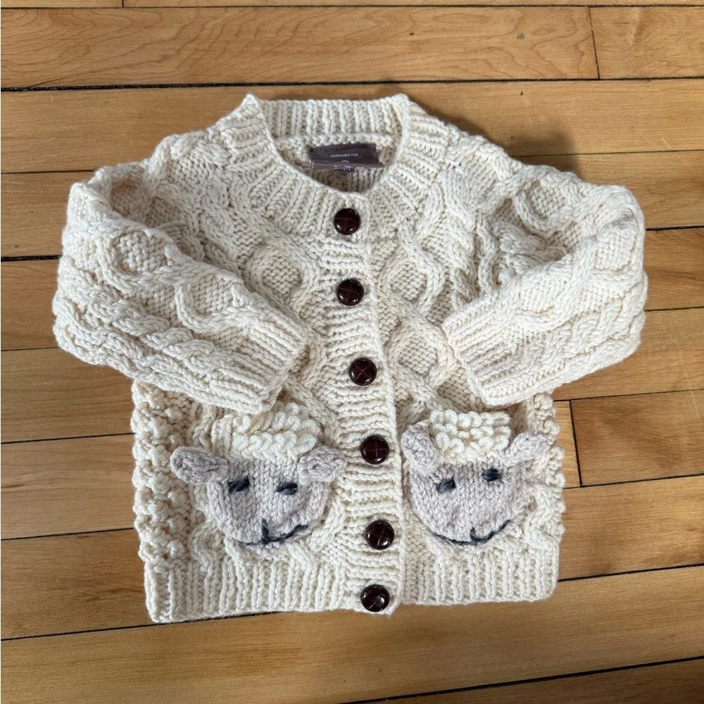 Shepley‎ Baby Aran Wool Cardigan